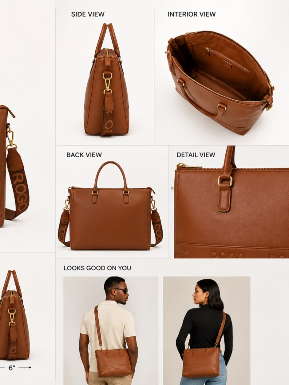 Brown ROGO Tote Bag